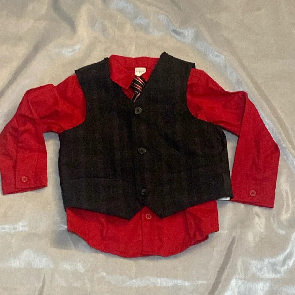George 24 Month Long Sleeve Shirt, Tie and Vest